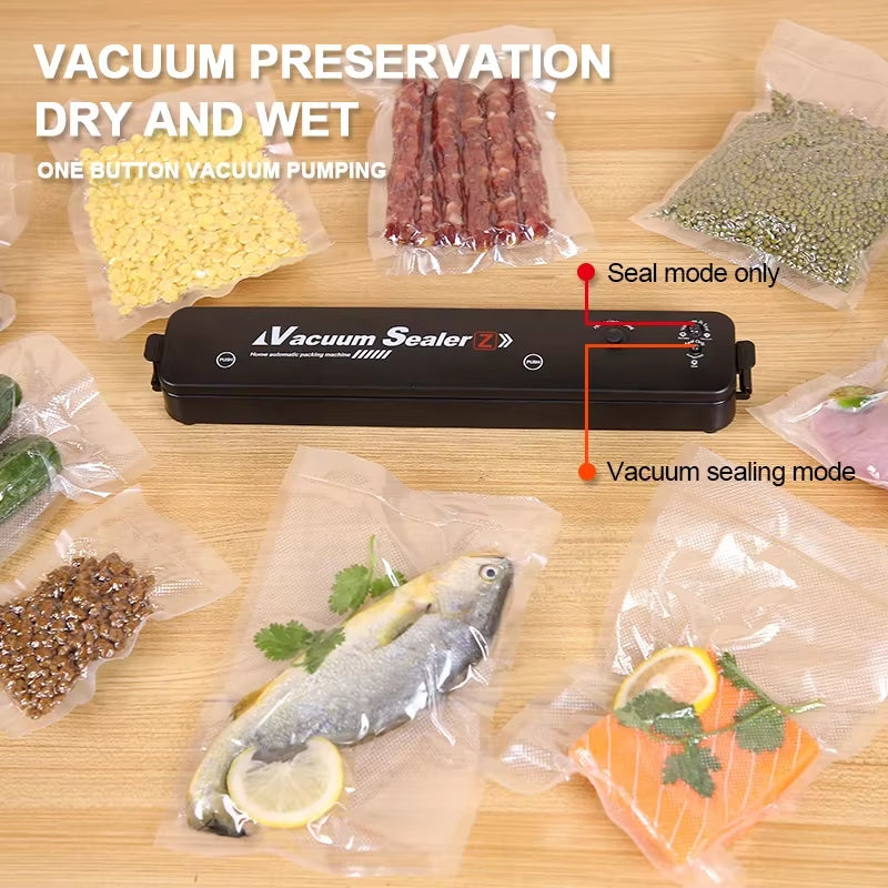 Kitchen Gadgets Home Sealing Machine Food Vacuum Sealer Small Portable Plastic Bags Sealer Food Vacuum Packaging Machine