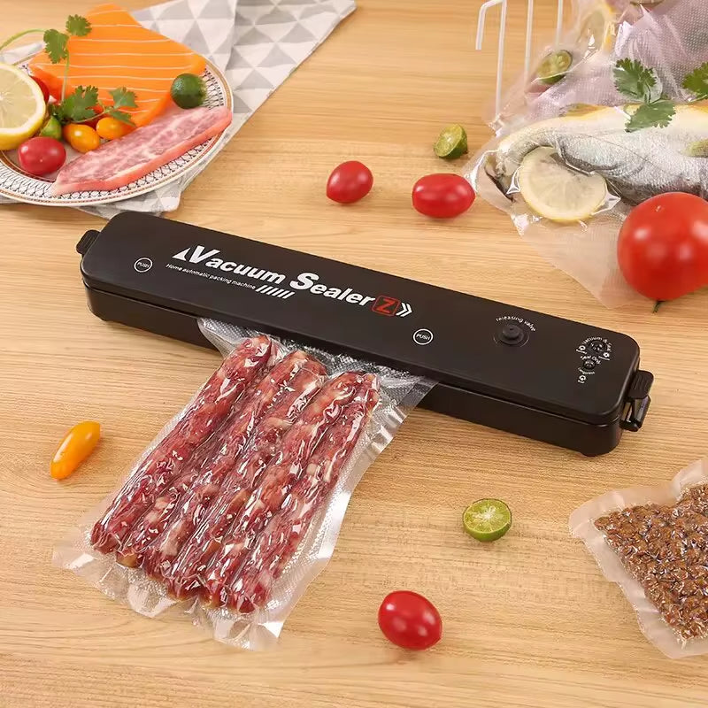 2024 NEW Food Vacuum Sealer Packaging Machine with Free 10Pcs Vacuum Bags Household Kitchen Food Vacuum Sealing