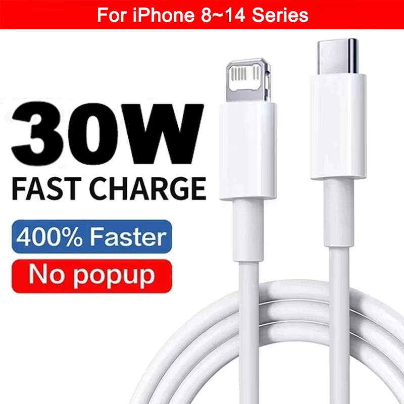 PD 30W Fast Charge Cable for iPhone