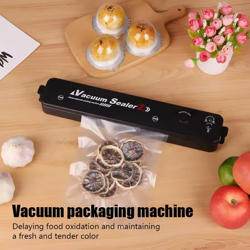 2024 NEW Food Vacuum Sealer Packaging Machine with Free 10Pcs Vacuum Bags Household Kitchen Food Vacuum Sealing