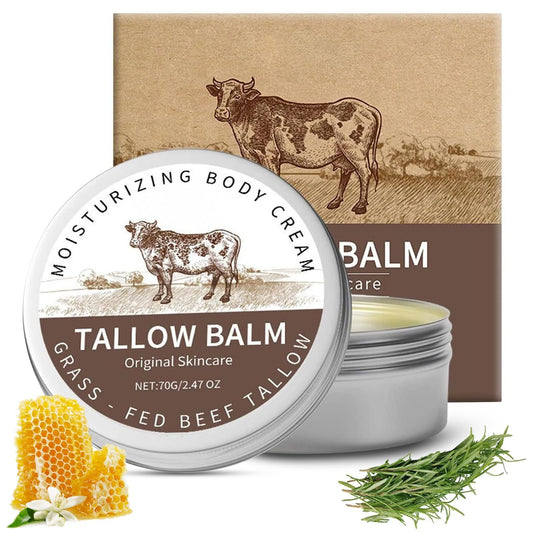 Organic Beef Tallow & Honey Balm – Natural Moisturizer for Face & Body