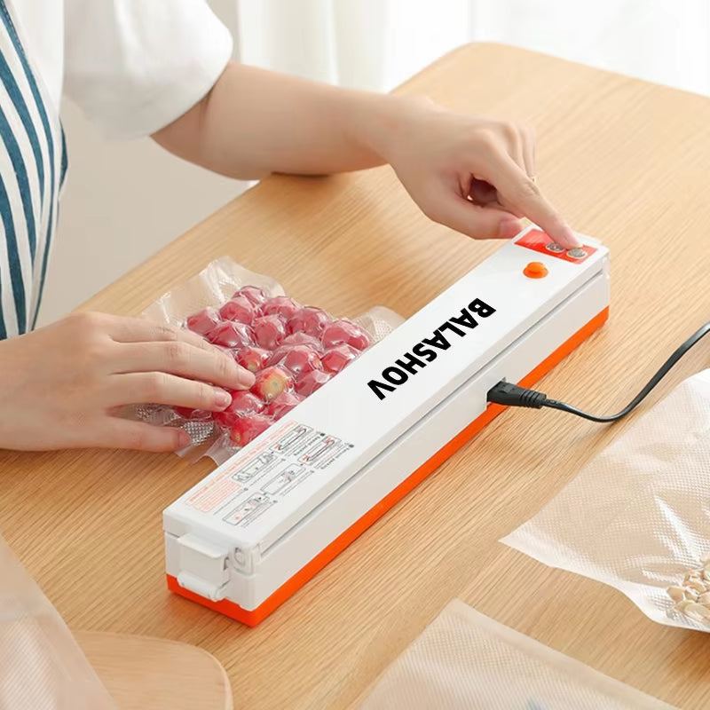 Food Vacuum Sealer Packing Machine EU Plug Vacuum Packer Machine Small Home Kitchen Food Saver with Free 10Pcs Food Vacuum Bags