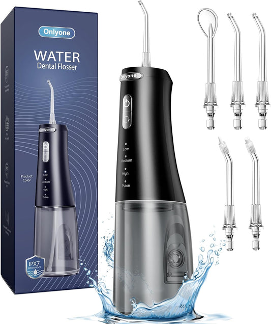 Rechargeable Water Flosser – 300ML Portable Oral Irrigator (IPX7)