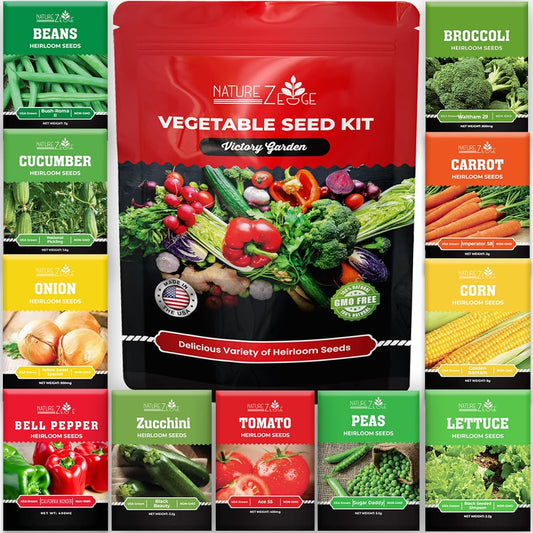 Survival Seed Vault – 4800 Heirloom Non-GMO Seeds for Gardening & Prepping