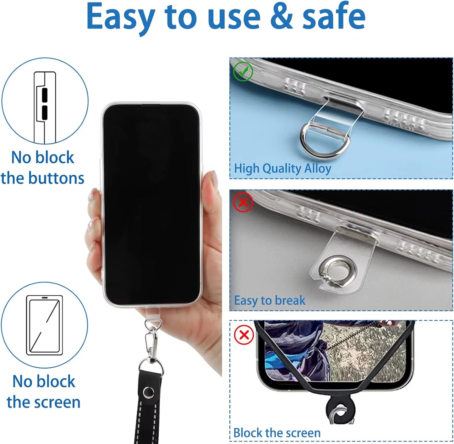 Universal TPU Anti-Lost Phone Lanyard