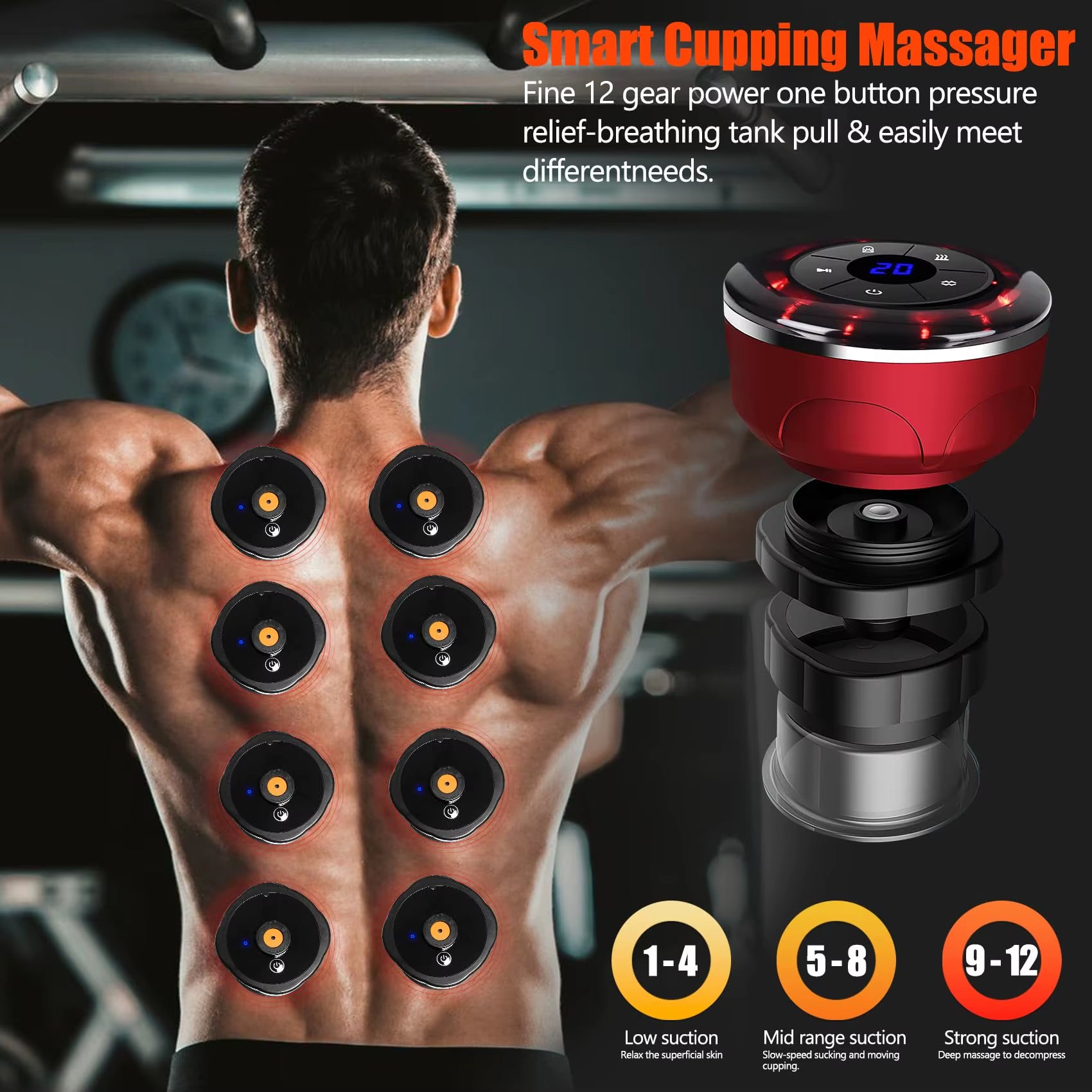 8-Cup Electric Cupping Massager & Fat Burner