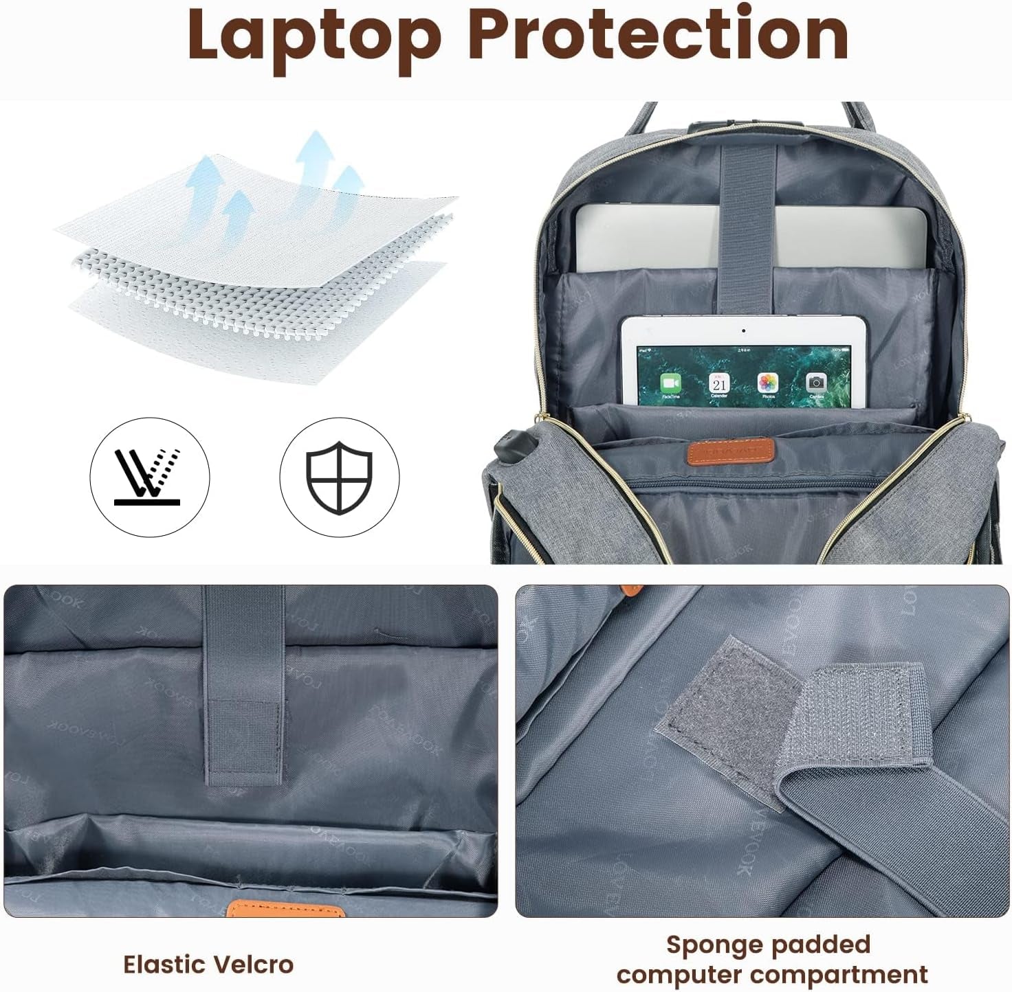 Anti-Theft Laptop Backpack – Travel & Work Bag for 15.6'' Laptops