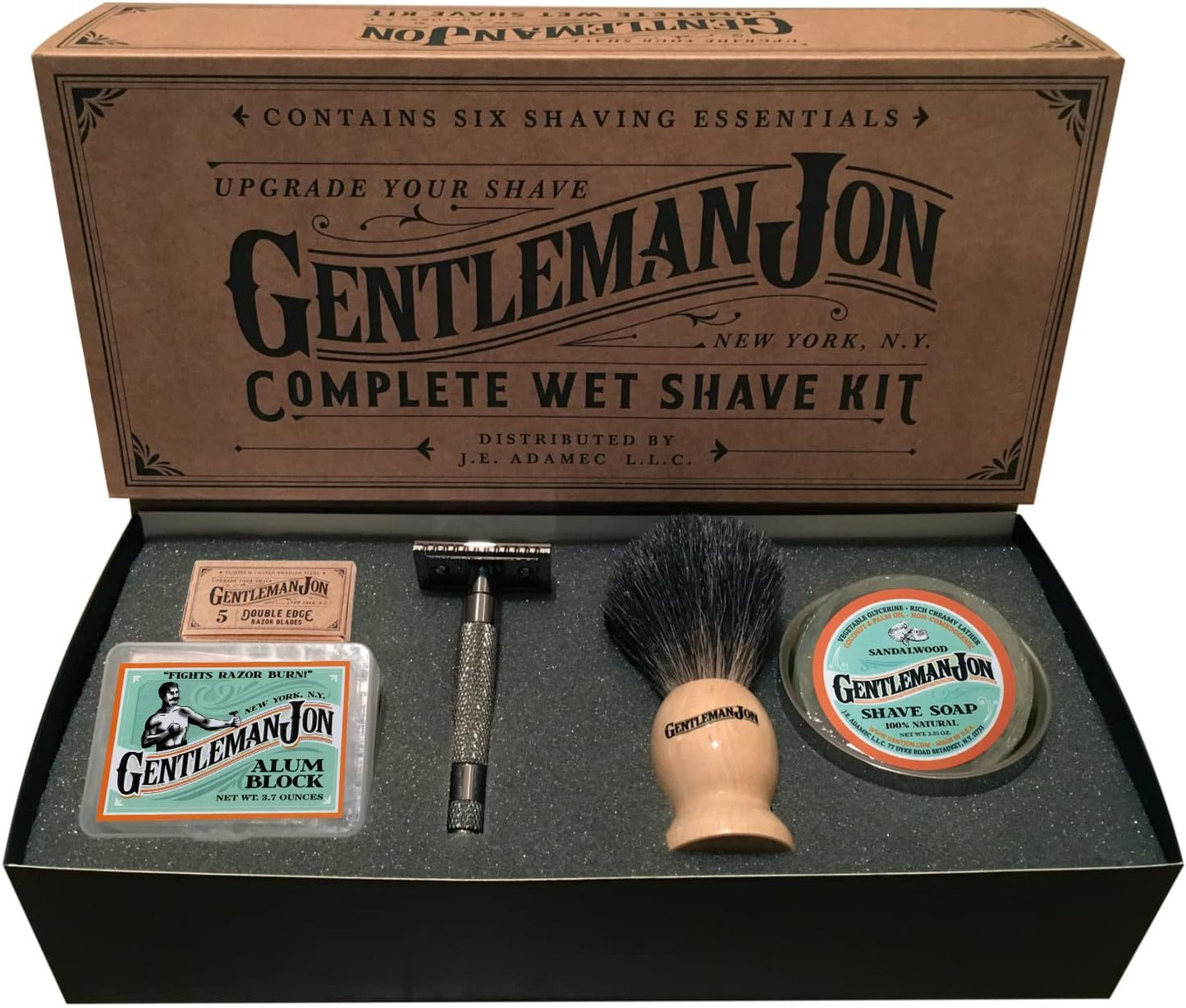 Vintage Safety Razor Shaving Kit – Complete Wet Shave Grooming Set