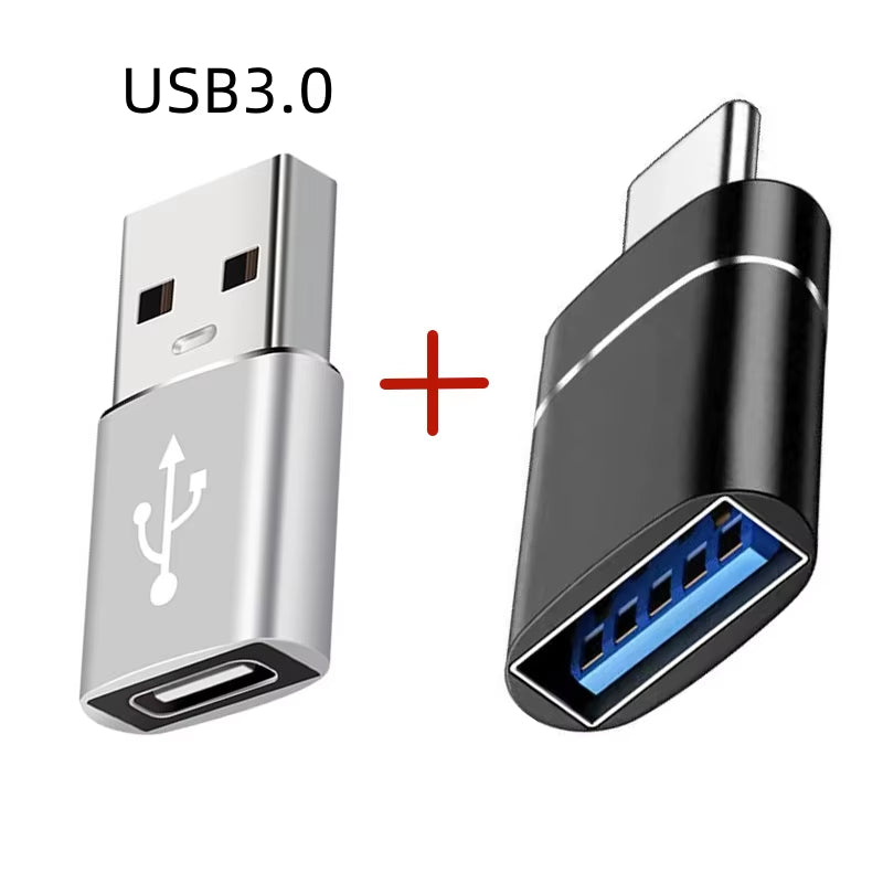 2PCS USB 3.0 to Type-C OTG Adapter