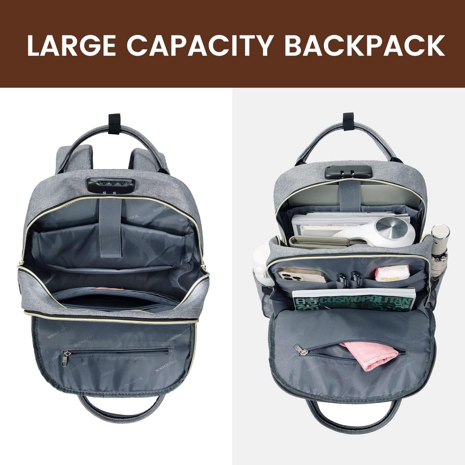 Anti-Theft Laptop Backpack – Travel & Work Bag for 15.6'' Laptops